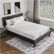 FOA Marc Espresso King Faux Leather Bed with 8