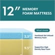 FOA Marc Gray Queen Faux Leather Bed with 12