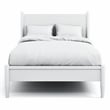 FOA Belkor Solid Wood White Full Platform Bed with 8