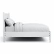 FOA Belkor Solid Wood White King Platform Bed with 12