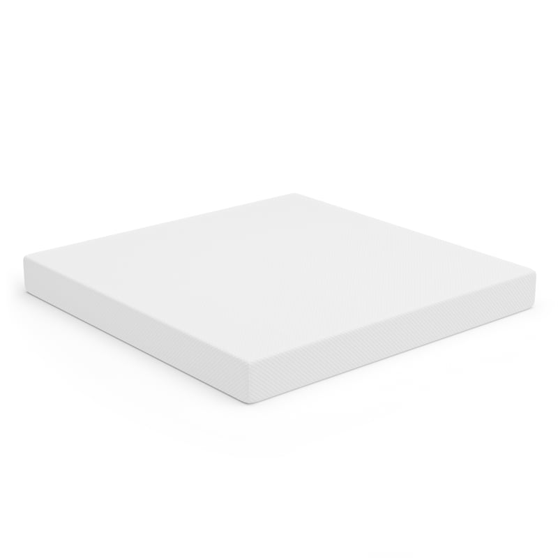 FOA Belkor Solid Wood White King Platform Bed with 8