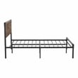 FOA Budenholz Brown Metal Full Platform Bed with 12