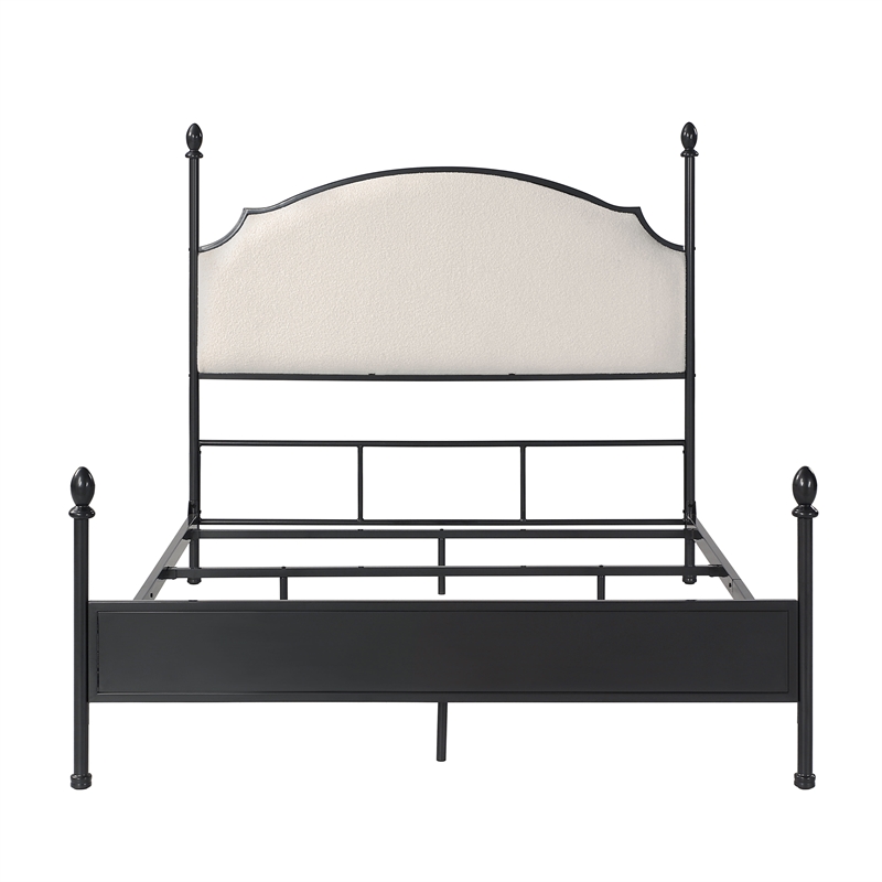 Furniture of America Dahlia Transitional Gunmetal Metal Queen Bed