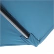 Furniture of America Ella 9' Outdoor Metal Round Patio Sherpa Blue Umbrella