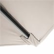 Furniture of America Ella 9' Outdoor Metal Round Patio Beige Umbrella