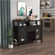 Furniture of America Elm Wood Buffet Table with Wine Rack in Espresso