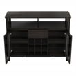 Furniture of America Elm Wood Buffet Table with Wine Rack in Espresso