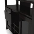 Furniture of America Elm Wood Buffet Table with Wine Rack in Espresso