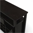 Furniture of America Elm Wood Buffet Table with Wine Rack in Espresso