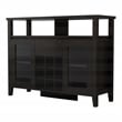 Furniture of America Elm Wood Buffet Table with Wine Rack in Espresso