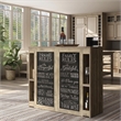 Furniture of America Levi Farmhouse Wood Bart Table in Weathered Oak