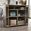 Furniture of America Levi Farmhouse Wood Bart Table in Weathered Oak