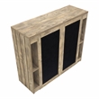 Furniture of America Levi Farmhouse Wood Bart Table in Weathered Oak
