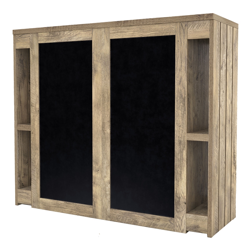 Furniture of America Levi Farmhouse Wood Bart Table in Weathered Oak