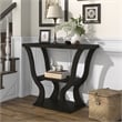 Furniture of America Bell Wood Console Sofa Entrance Table in Espresso