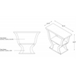 Furniture of America Bell Wood Console Sofa Entrance Table in Espresso