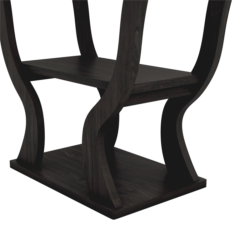 Furniture of America Bell Wood Console Sofa Entrance Table in Espresso