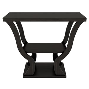 Furniture of America Bell Wood Console Sofa Entrance Table in Espresso