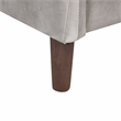 Furniture of America Theo Modern Velvet Fabric Loveseat Sofa in Gray
