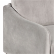 Furniture of America Theo Modern Velvet Fabric Loveseat Sofa in Gray