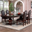 Furniture of America Exa Traditional Wood 5-Piece Dining Table Set in Cherry