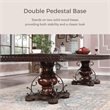Furniture of America Exa Traditional Wood 7-Piece Dining Table Set in Cherry