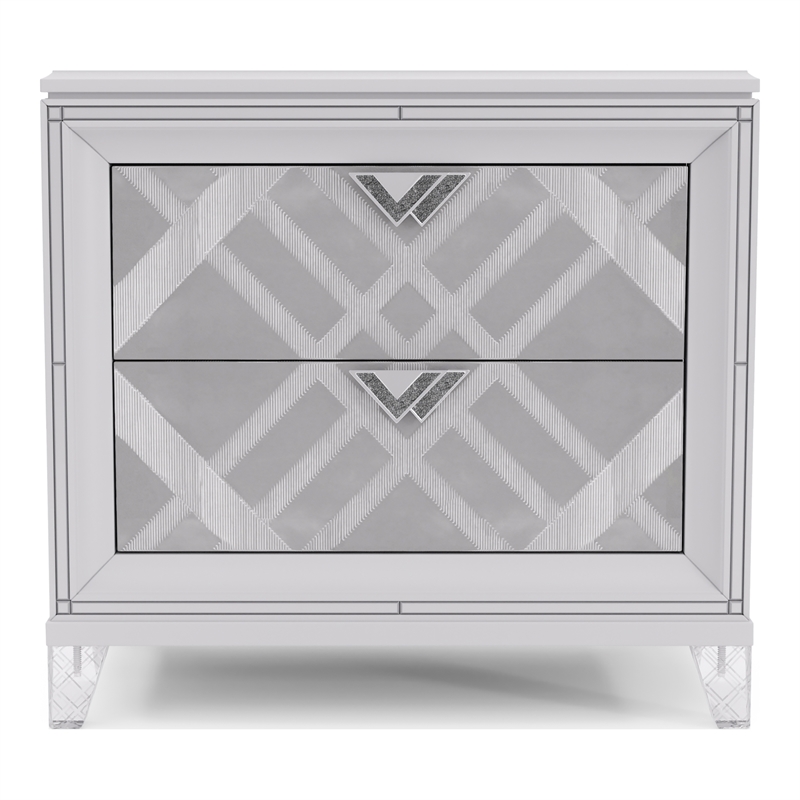 FOA Anaiya 3-Piece Contemporary Wood California King Storage Bed Set in White