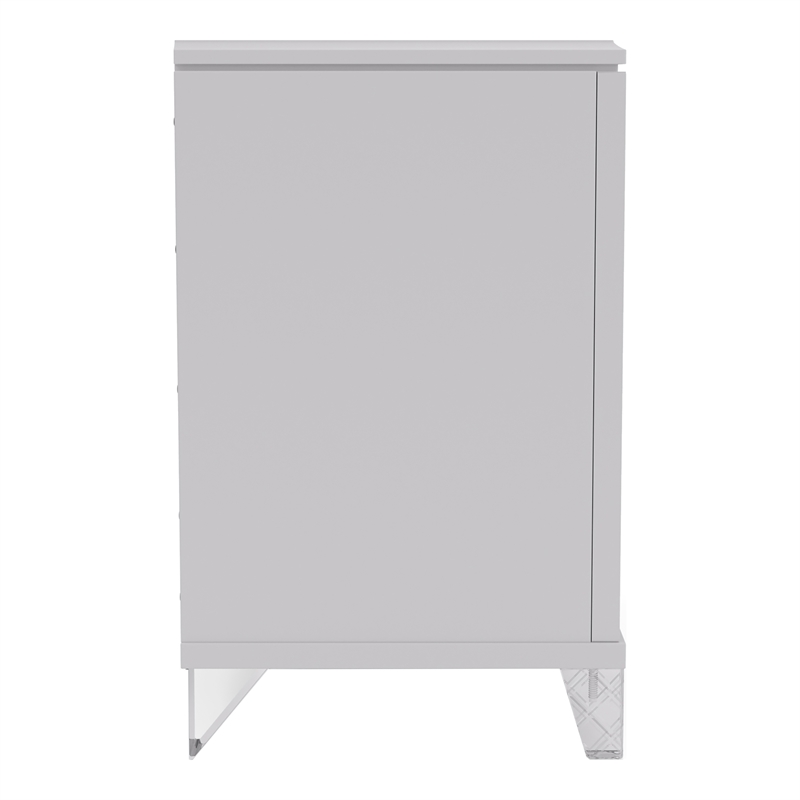 FOA Anaiya 3-Piece Contemporary Wood King Storage Bed Set in White