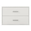 Furniture of America Seni Stackable Wood 2-Drawer Bookcase in White