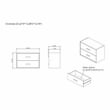 Furniture of America Seni Stackable Wood 2-Drawer Bookcase in White