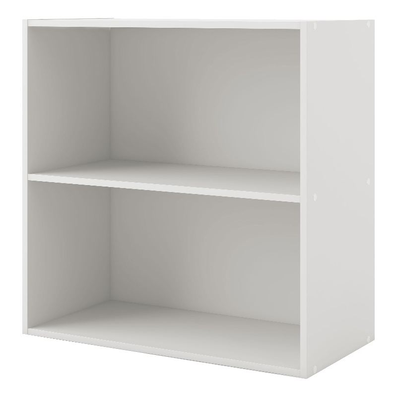 Furniture of America Seni Stackable Wood 2-Shelf Bookcase in White