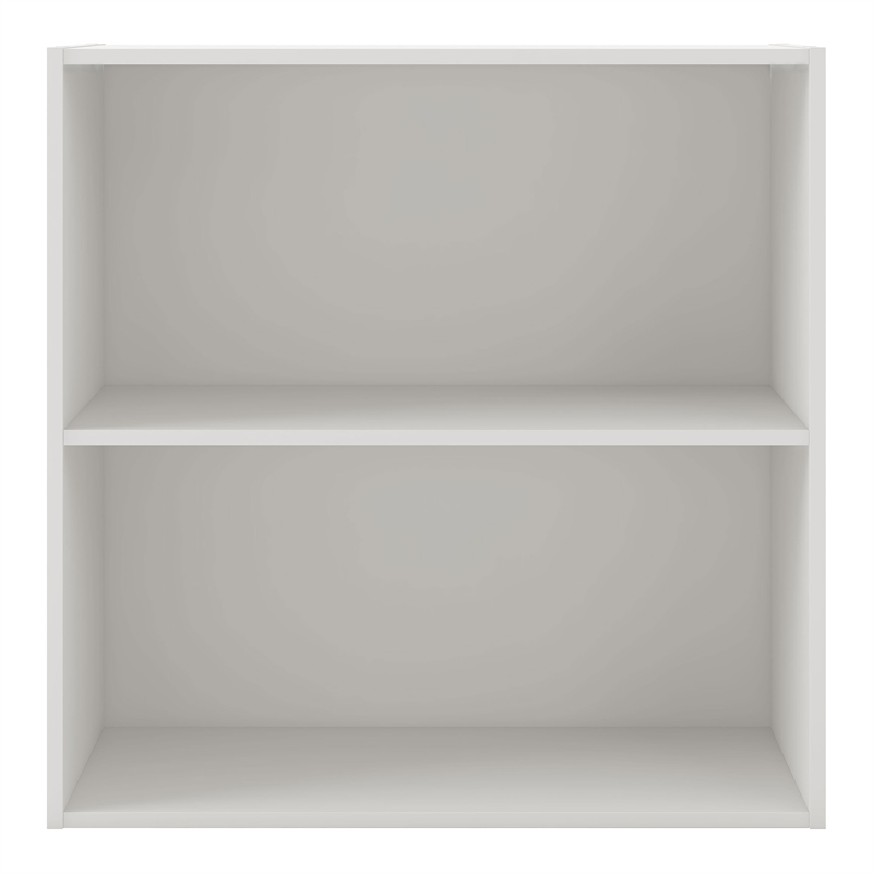 Furniture of America Seni Stackable Wood 2-Shelf Bookcase in White