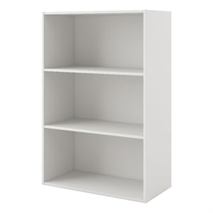 Furniture of America Seni Stackable Wood 3-Shelf Bookcase in White