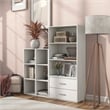 Furniture of America Seni Stackable Wood 3-Cube Bookcase in White