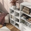 Furniture of America Seni Stackable Wood 3-Cube Bookcase in White