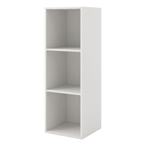 Furniture of America Seni Stackable Wood 3-Cube Bookcase in White