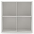 Furniture of America Seni Stackable Wood 4-Shelf Bookcase in White