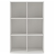 Furniture of America Seni Stackable Wood 6-Cube Bookcase in White
