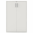 Furniture of America Seni Stackable Wood 3-Shelf White Bookcase with Door