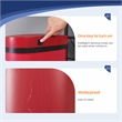 FOA Rena 13 Gallon Stainless Steel Motion Sensor Automatic Trash Can in Red