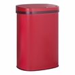 FOA Rena 13 Gallon Stainless Steel Motion Sensor Automatic Trash Can in Red