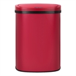 FOA Rena 13 Gallon Stainless Steel Motion Sensor Automatic Trash Can in Red