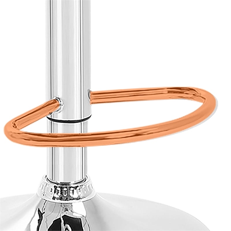 Furniture of America Barch Faux Leather Adjustable Black Bar Stools (Set of 2)