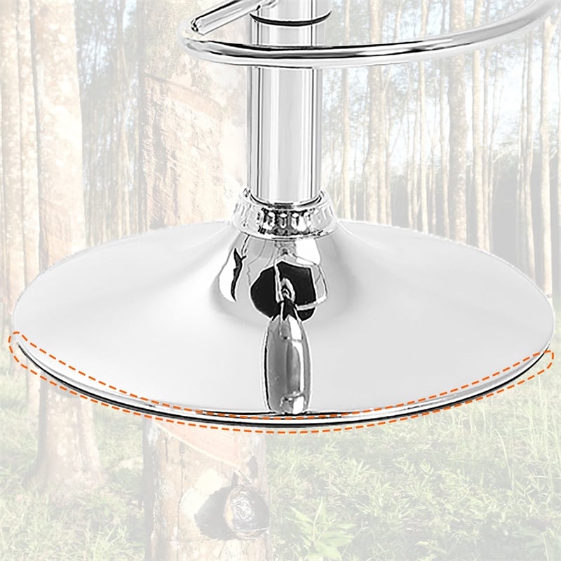 Furniture of America Barch Faux Leather Adjustable Brown Bar Stools (Set of 2)