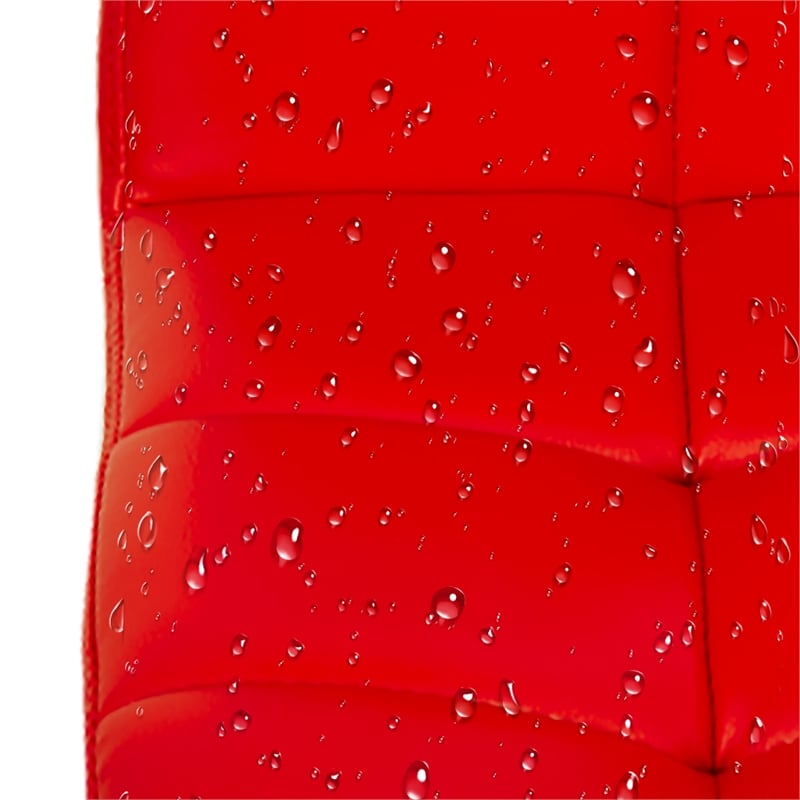 Furniture of America Barch Faux Leather Adjustable Red Bar Stools (Set of 2)