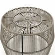 Muse & Lounge Co. Meja Wicker / Rattan Round Outdoor Coffee Table in Gray