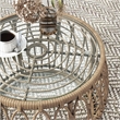 Muse & Lounge Co. Serene Wicker / Rattan Round Outdoor Coffee Table in Natural
