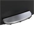 FOA Ament 13 Gallon Stainless Steel Step Foot Pedal Trash Can in Black