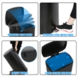 FOA Ament 13 Gallon Stainless Steel Step Foot Pedal Trash Can in Black