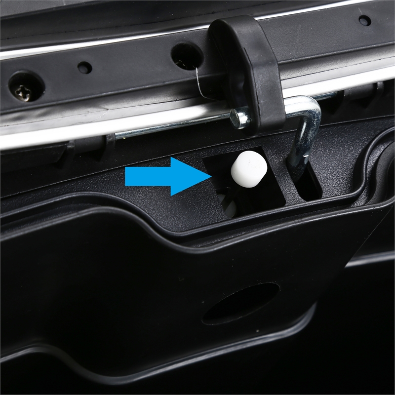 FOA Ament 13 Gallon Stainless Steel Step Foot Pedal Trash Can in Silver